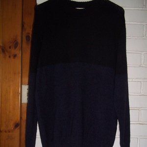 FAR AFIELD Blue knit mens sweater- size 2 (M)